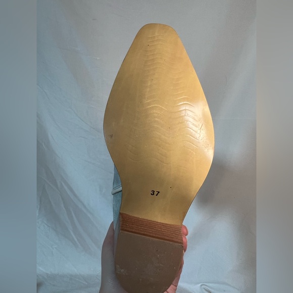 Light baby blue cowboy boots - S37 - Picture 7 of 8